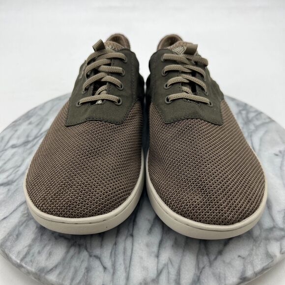 Olukai Nohea Moku Shoes Mens 9 Moss Slip Low Top No Tie Laces Breathable Mesh - Picture 3 of 12